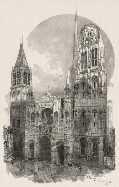 Rouen Illustrated: The Cathedral of Rouen by Auguste Louis Lepère