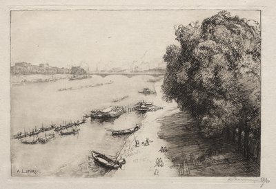 The Seine at Pont Nationale by Auguste Louis Lepère
