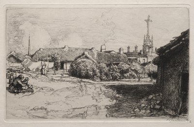 The Calvary, St. Jean-de-Mont by Auguste Louis Lepère