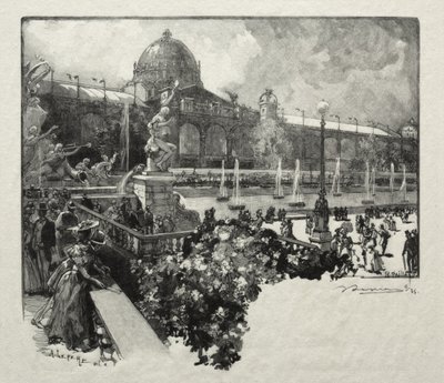 The Palace of Liberal Arts, Exterior by Auguste Louis Lepère