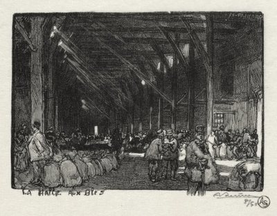 Rouen Illustrated: The Halle aux Blés by Auguste Louis Lepère