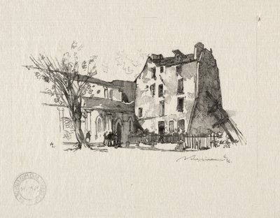 St. Julien le Pauvre: The Presbytery by Auguste Louis Lepère