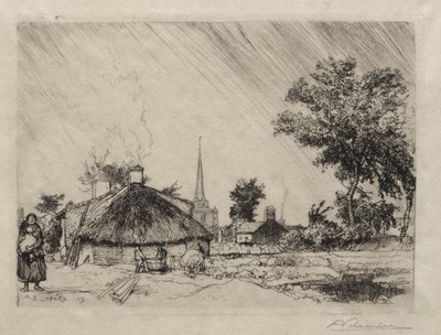 The Shower: St. Jean-de-Monte by Auguste Louis Lepère