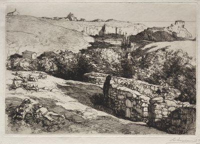 View of the Port of La Meule by Auguste Louis Lepère