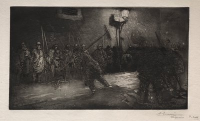The Call of the Night Sweepers by Auguste Louis Lepère