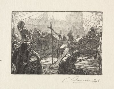 Notre Dame Viewed from the Apple Market by Auguste Louis Lepère