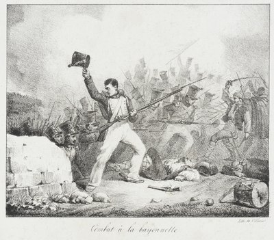 Bayonet Combat by Auguste Raffet