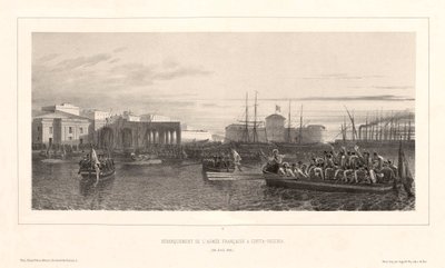 Landing of the French army at Civita-Vecchia, April 25, 1849 by Auguste Raffet