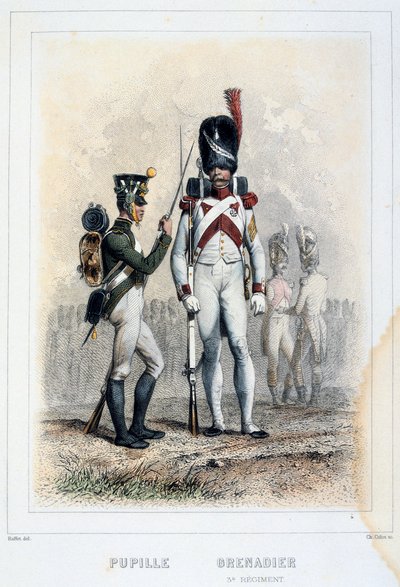 Grenadier and Pupil of the 3rd Regiment, 1859 by Auguste Raffet