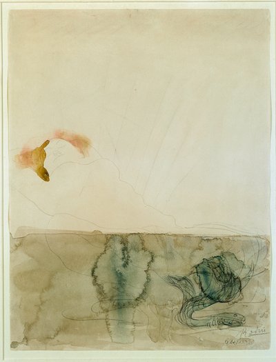 Nude with a serpent by Auguste Rodin