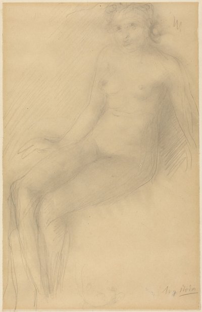 Seated Female Nude by Auguste Rodin