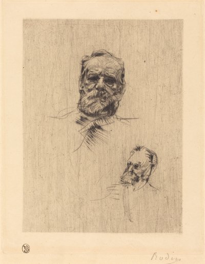 Victor Hugo, Facing Forward by Auguste Rodin