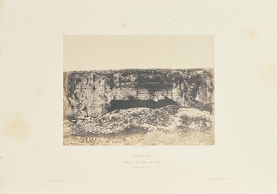 Jerusalem. Tomb of the Kings of Judah. Interior of the Courtyard by Auguste Salzmann