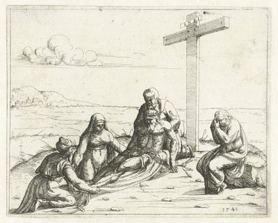 Lamentation of Christ by Augustin Hirschvogel