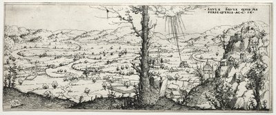 Landscape with the Conversion of Saulus by Augustin Hirschvogel