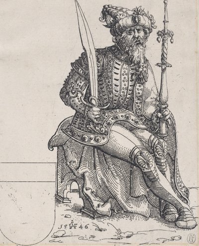 Maximilian I, from Herberstain, Rerum Moscoviticarum Commentarii by Augustin Hirschvogel