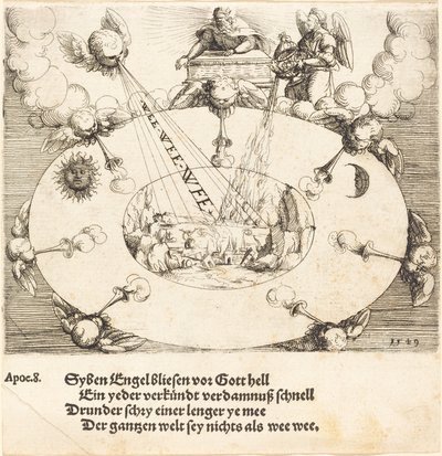 The Opening of the Seventh Seal, 1549 by Augustin Hirschvogel