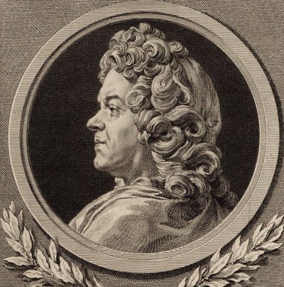 Portrait of the Composer Jean-Baptiste Lully by Augustin Saint Aubin de