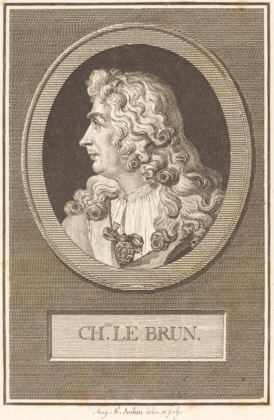 Charles Le Brun by Augustin de Saint Aubin