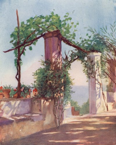 Terrace of the Palazzo Ruffolo, Ravello by Augustine Fitzgerald