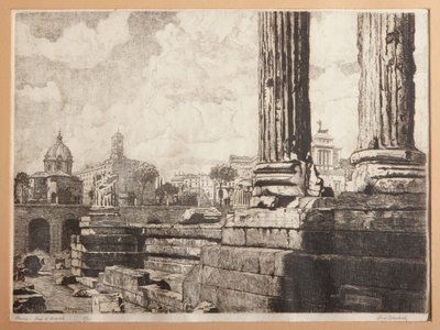 Rome, The Forum of Augustus by Augusto Baracchi