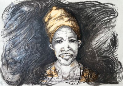 Joyful African Portrait by Augustus Caelthorne