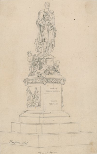 Statue of Frances, Duke of Bedford, in Russell Square, London by Augustus Charles Pugin