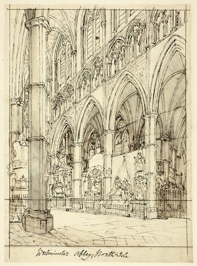 Study for Westminster Abbey by Augustus Charles Pugin