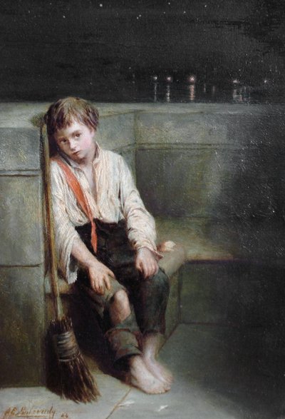 A London Jo - the End of the Day by Augustus Edwin Mulready