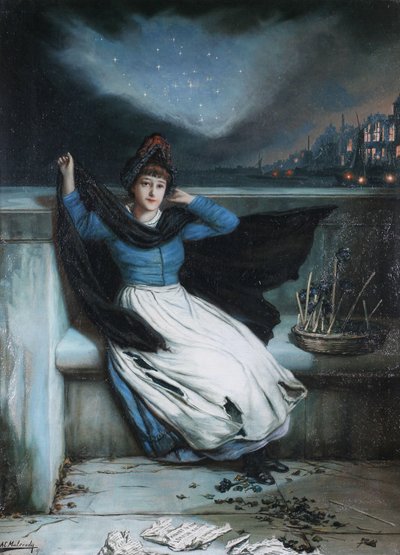The Close of Day - Selling Out by Augustus Edwin Mulready