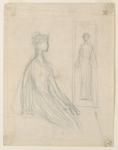 Studies for the Violet Sargent Bronze Plaque in the Art Institute of Chicago by Augustus Saint Gaudens