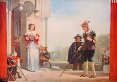 Shakespeare: Slender and Anne Page, The Merry Wives of Windsor, Act I, Scene 1 by Augustus Wall (after) Callcott