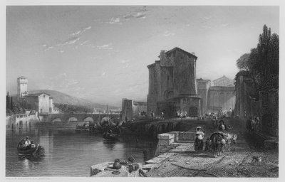 The Port of Leghorn, from the picture in the Vernon Gallery by Augustus Wall (after) Callcott