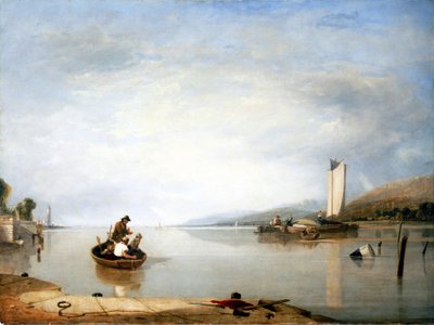Fishing scene near Cowes Castle by Augustus Wall Callcott