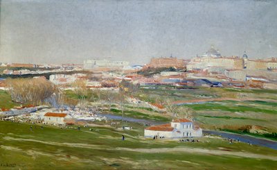 The Meadow of San Isidro by Aureliano de Beruete