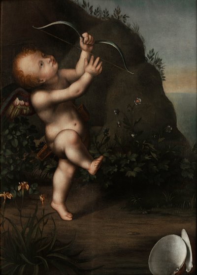 Cupid with a Bow by Aurelio Luini
