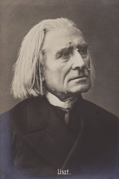 Franz Liszt, Hungarian composer by Austrian Photographer