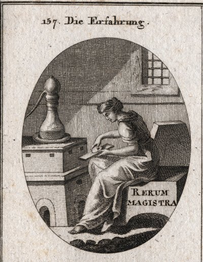 Allegory of Experience Which is the Result of Study and Time. She