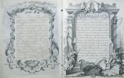 Austrian Ratification of the Marriage Contract for Marie-Antoinette, Archduchess of Austria with the Dauphin Louis of France, 23 April, 1770 by Austrian School