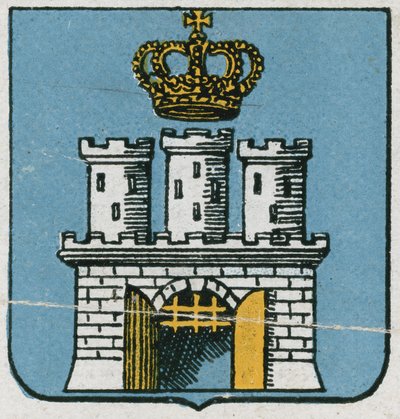 Coat of arms of Grodek (Horodok), Ukraine by Austrian School
