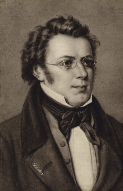 Portrait of Franz Schubert by Austrian School
