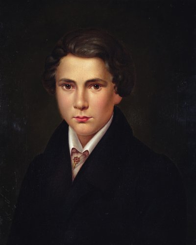 Portrait of a Young Man with a Ruby Stick-Pin, c.1835 by Austrian School