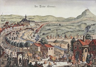 View of the North of Vienna with the Schlos Hernals and the Kahlenberg Hills in the Background by Austrian School
