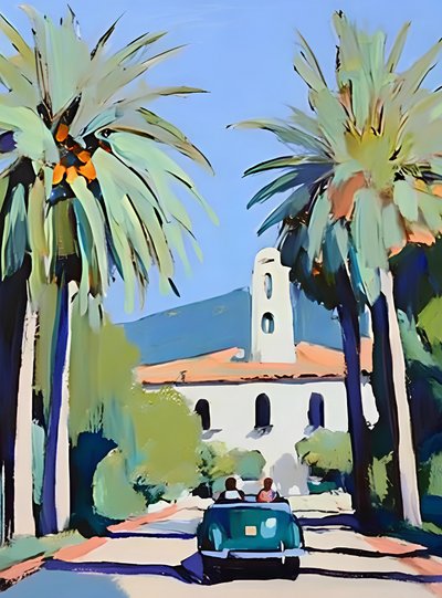 California Palm Road by Avanesova Elena