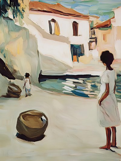 Coastal Village Path by Avanesova Elena