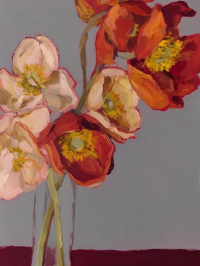 Colorful Poppy Bouquet by Avanesova Elena