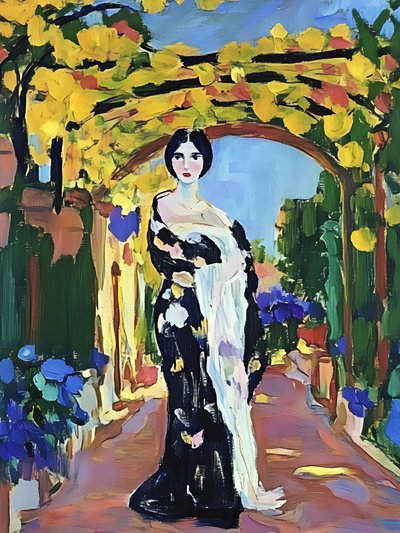 Elegant Lady Garden by Avanesova Elena