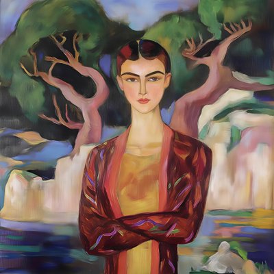 Serene Woman Portrait by Avanesova Elena
