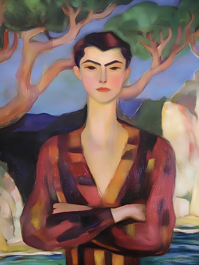 Stylish Figure on Coast by Avanesova Elena