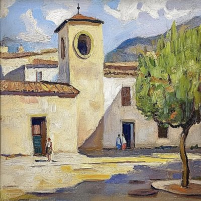 Sunny Village Square by Avanesova Elena